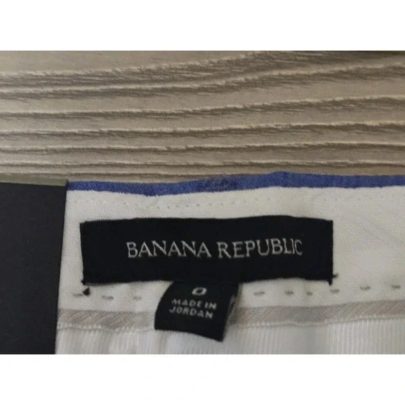 New Banana Republic Ryan Dress Pants Women's Size 0 Preppy Blue NWT - Picture 4 of 9